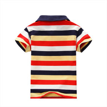 1-7Y Baby Children Boys Striped T-shirts Kids Tops S Tee Polo Shirts Clothing ILML