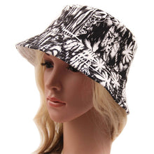 Bohemian Style Printing Stripe Lattice Women's Sun Hat Bucket Hat ILML