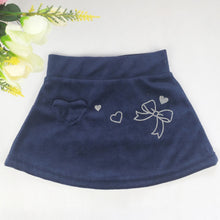 Style Kids Girls Skirt Sweet Heart Bowknot Printed Casual Short Children Skirts ILML