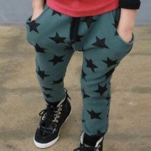 Toddler Kids Boys Cotton Pants Star Pattern Harem Trousers S Pants For Boys 6M-4Y Bottoms  ILML