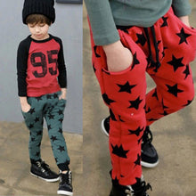 Toddler Kids Boys Cotton Pants Star Pattern Harem Trousers S Pants For Boys 6M-4Y Bottoms  ILML