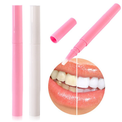 Tooth Whitening Gel Pen Whitener Cleaning Bleaching Kits Dental Teeth White Pink Color ILML