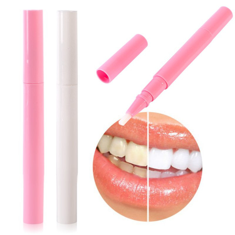 Tooth Whitening Gel Pen Whitener Cleaning Bleaching Kits Dental Teeth White Pink Color ILML