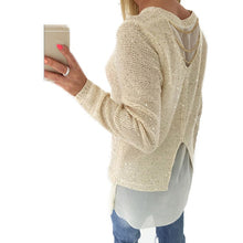 Vogue Women's Long Sleeve Loose Pullover Blouse Crewneck Long Tops Jumper ILML