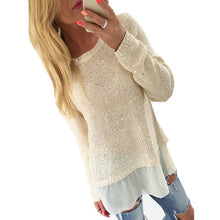 Vogue Women's Long Sleeve Loose Pullover Blouse Crewneck Long Tops Jumper ILML