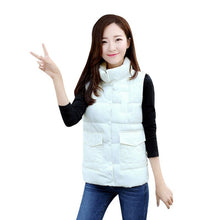 Warm d Vest Women Sim Sleeveless Waistcoat Zipper Vests Pink ILML