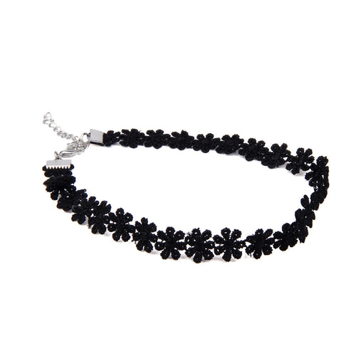 jewelry white black Chic cloth Lace Tattoo choker necklace gift for women girl couple lovers ILML