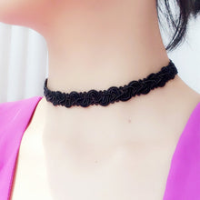 jewelry white black Chic cloth Lace Tattoo choker necklace gift for women girl couple lovers ILML