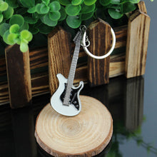 Guitar key Chain Car key Ring Silver Alloy Keychain bag shoulder bags Pendant Buckle Gift  ILML