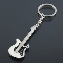 Guitar key Chain Car key Ring Silver Alloy Keychain bag shoulder bags Pendant Buckle Gift  ILML