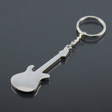 Guitar key Chain Car key Ring Silver Alloy Keychain bag shoulder bags Pendant Buckle Gift  ILML