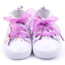 born 0-12 Months Toddler Baby Girls Crib Shoes Soft Sole Anti-slip Floral Walk Sneaker First Walkers ILML