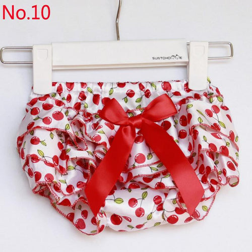 born Baby Boys Girls Satin Ruffle PP Shorts Pants Baby Kids Leopard Bowknot Bloomers Skirt Dress 14 Colors ILML