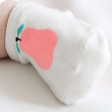 born Baby Infant Unisex Ankle Socks Pear Print Cotton Anti-slip Socks Crib Shoes Y2 ILML