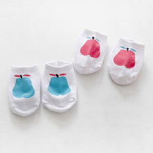 born Baby Infant Unisex Ankle Socks Pear Print Cotton Anti-slip Socks Crib Shoes Y2 ILML