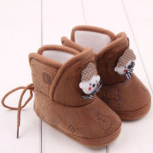 born Boys Girls Cartoon Prewalker Fleece Boots Baby Toddler Indoor Crib Shoes PY5 ILML