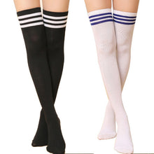 est Thigh High Sexy Cotton Women's Striped Over Knee Girl Lady Stockings P16 ILML