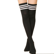 est Thigh High Sexy Cotton Women's Striped Over Knee Girl Lady Stockings P16 ILML