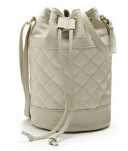 Novel Women Leather Quilted Hbag Bucket Shoulder Messenger Bag Tote Satchel ILML
