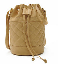 Novel Women Leather Quilted Hbag Bucket Shoulder Messenger Bag Tote Satchel ILML