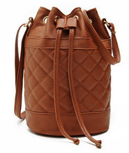 Novel Women Leather Quilted Hbag Bucket Shoulder Messenger Bag Tote Satchel ILML