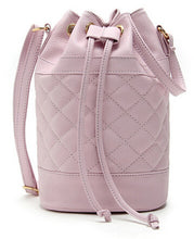 Novel Women Leather Quilted Hbag Bucket Shoulder Messenger Bag Tote Satchel ILML