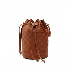 Novel Women Leather Quilted Hbag Bucket Shoulder Messenger Bag Tote Satchel ILML