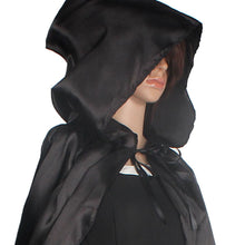 Novelty Halloween Women Coat Hooded Cloak Jacket Coat Wicca Robe Medieval Cape Shawl Halloween Party Tops Blouse Cover up ILML