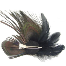 Peacock Feather Rhinestone Hairpin Hair Clips Dance Party Wedding Hair Band Wear ILML