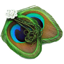Peacock Feather Rhinestone Hairpin Hair Clips Dance Party Wedding Hair Band Wear ILML