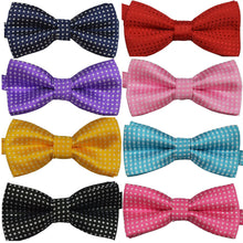 Polka Dots Kids Toddler Boys Girls Bowtie Pre Tied Bow Tie Necktie Multi-Colors ILML