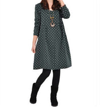 Pregnant Maternity Women's Casual Dress Long Sleeve Dot Loose Dresses Blouse PY5 ILML