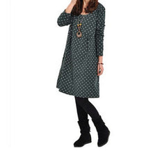 Pregnant Maternity Women's Casual Dress Long Sleeve Dot Loose Dresses Blouse PY5 ILML