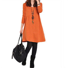 Pregnant Maternity Women's Casual Dress Long Sleeve Dot Loose Dresses Blouse PY5 ILML