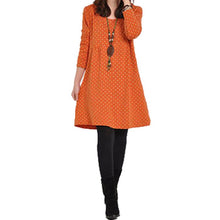 Pregnant Maternity Women's Casual Dress Long Sleeve Dot Loose Dresses Blouse PY5 ILML