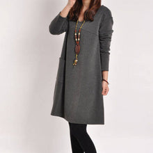 Pregnant Women Casual V-neck Long Sleeve Maternity Dress Ladies Blouse P1 ILML