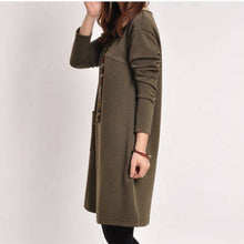 Pregnant Women Casual V-neck Long Sleeve Maternity Dress Ladies Blouse P1 ILML