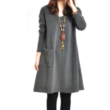 Pregnant Women Casual V-neck Long Sleeve Maternity Dress Ladies Blouse P1 ILML