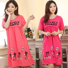 Pregnant Women Cute Bear Lactation Nursing Clothes Short Sleeve Maternity Dress Whole ILML