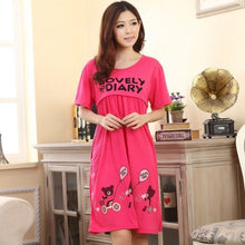 Pregnant Women Cute Bear Lactation Nursing Clothes Short Sleeve Maternity Dress Whole ILML