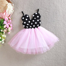 Princess Baby Girls Gauze One Piece Dress Polka Dot Braces Tutu Dress 2-6Y PY1 ILML