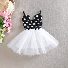 Princess Baby Girls Gauze One Piece Dress Polka Dot Braces Tutu Dress 2-6Y PY1 ILML