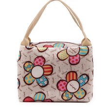 Printing Floral Portable Lunch Box Student Worker Family Carry Polyester Tote Bag Travel Picnic Storage Pouch ILML