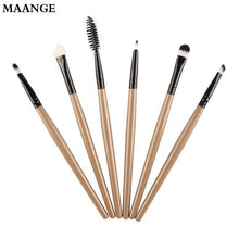 Pro 6 Pcs Bamboo Hle Eye Brushes Makeup Flat Brushes Cosmetics Professional Makeup Brush Hairbrush Concealer Kits Tools ILML