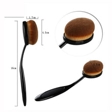 Pro Oval Large Brand Makeup Brushes Cosmetics Foundation Liquid Cream Powder Toolaquiagem ILML
