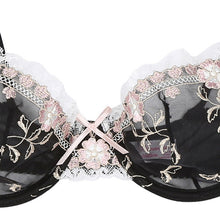 Pro Sexy Women Underwear Suit Push Up Plunge Bra Sets Ladies Lace Floral Embroidery Lingerie Bras  Panties LE2 ILML