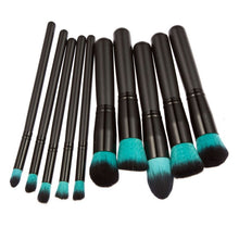 Professional 10pcss Makeup Brush Set Powder Foundation Brush Eyebrow Eyeshadow Cosmetic Tools Toiletry Kit for Women  ILML