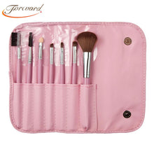 Professional 7 pcs Makeup Brush tools Make-up Toiletry Kit Wool Make Up Brush Case  ILML