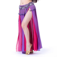 Professional Belly Dance Costume 8 colors Chiffon Skirt 2 Side Slit Skirt Dress 8 Colors ILML