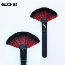 Professional GUJHUI Long Fan-Shaped makeup brushes Powder Foundation blending brush makeup brush maquillage cosmetics Tool Kit ILML